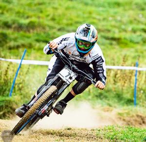Sam Blenkinsop in action.